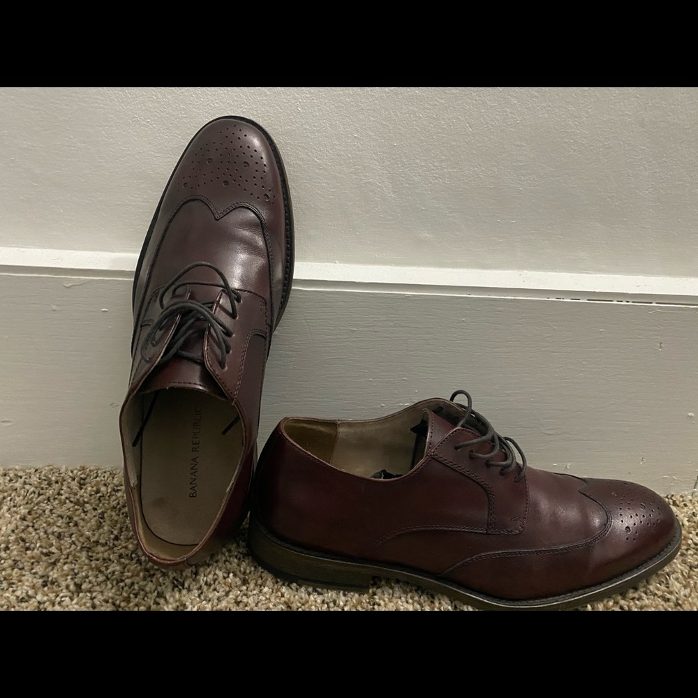 elegant dark purple shoes.